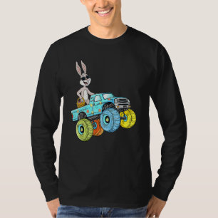 Easter Rabbit Riding Monster Truck Boys Girls Tod T-Shirt