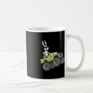 Easter Rabbit Riding Monster Truck Fun Boys Girls  Coffee Mug