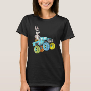 Easter Rabbit Riding Monster Truck Funny Boys Girl T-Shirt