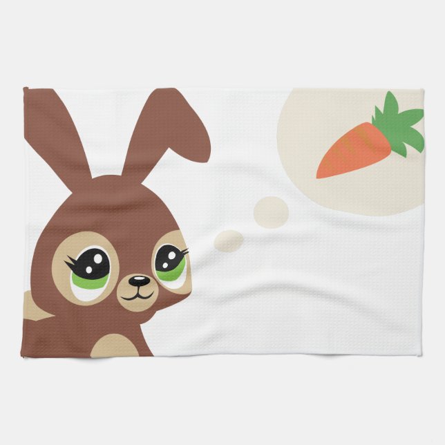 easter rabbit tea towel (Horizontal)