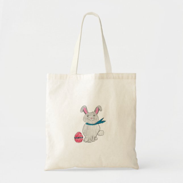 Easter Rabbit Tote Bag (Front)