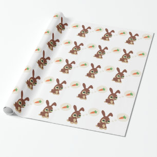 easter rabbit wrapping paper