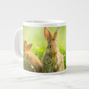 Easter Rabbits Large Coffee Mug