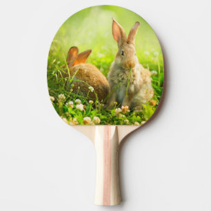 Easter Rabbits Ping Pong Paddle