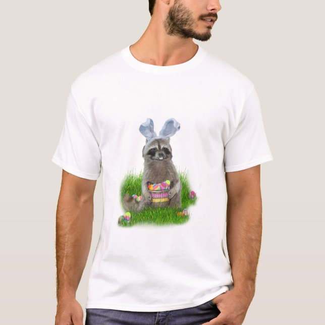 Easter Racoon Bandit T-Shirt (Front)