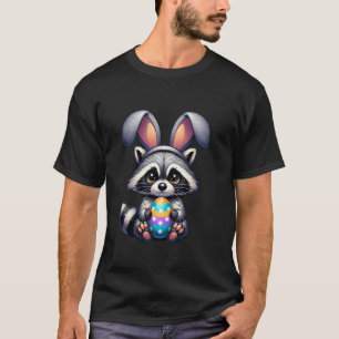 Easter Racoon Lovers Egg Eggs Bunny Rabbit Bunnie T-Shirt
