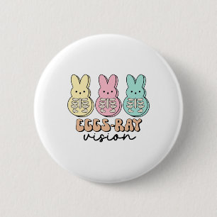 Easter Radiology Bunny Eggs-ray Vision Xray Tech R 6 Cm Round Badge