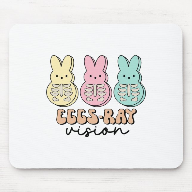 Easter Radiology Bunny Eggs-ray Vision Xray Tech R Mouse Mat (Front)