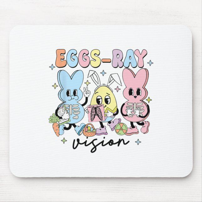 Easter Radiology Bunny Eggs-ray Vision Xray Tech R Mouse Mat (Front)