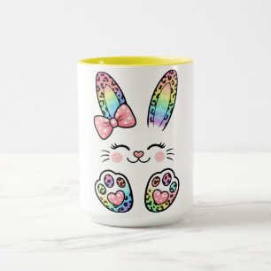 Easter Rainbow Bunny Mug