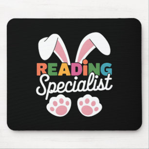 Easter Reading Specialist Teacher Easter Bunny Lit Mouse Mat