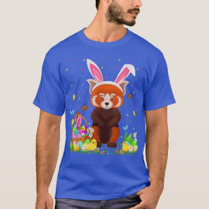 Easter Red Panda Bunny Egg Hunting Red Panda Easte T-Shirt
