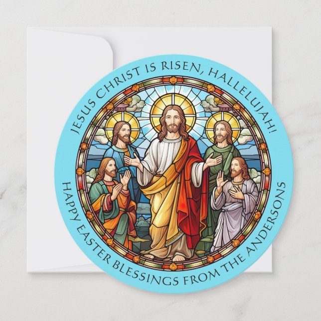Easter Religious Catholic Jesus Disciples Holiday Card (Front)