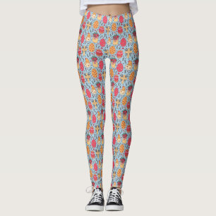 Easter Religious Cross Hand Drawn Art Leggings