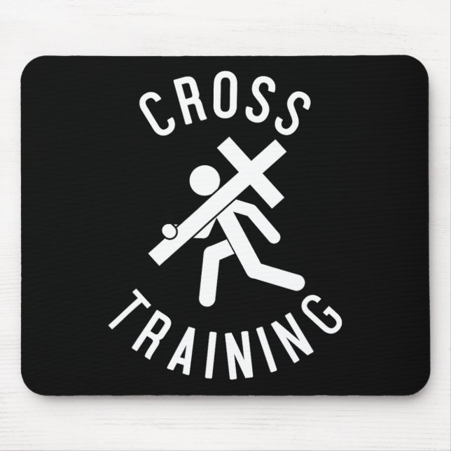 Easter Religious Fun Christian Cross Training Gift Mouse Mat (Front)