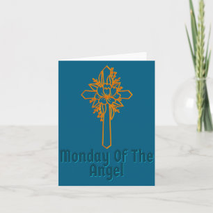 Easter Religious Monday Angel Design Card