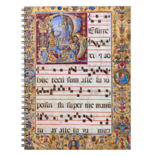 Easter Resurrection Gregorian Mediaeval Antiphon Notebook