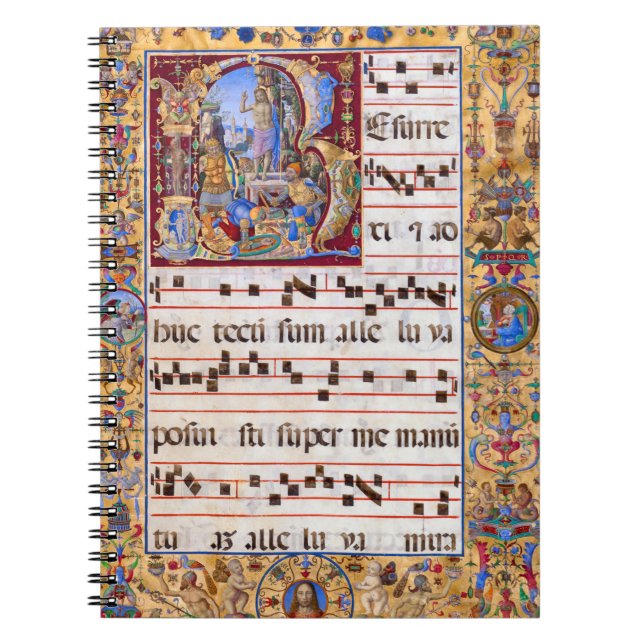 Easter Resurrection Gregorian Medieval Antiphon Notebook (Front)