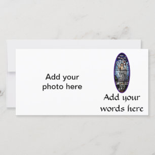 Easter: Resurrection of Christ stained glass Holiday Card