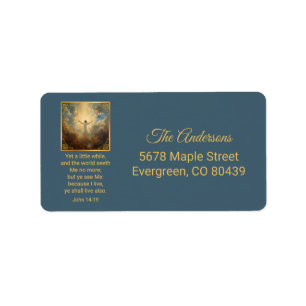 Easter Resurrection Religious Label