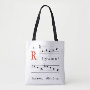 Easter Resurrection Trad Catholic Latin Mass Music Tote Bag