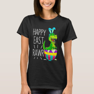 Easter Rex Dinosaur Bunny Egg Costume Kids Happy E T-Shirt