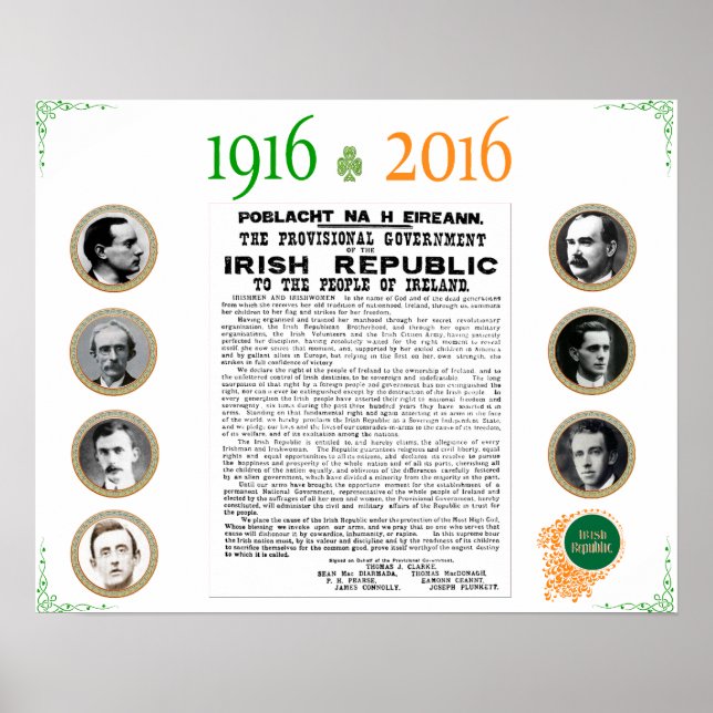 Easter Rising 1916 - 2016 Commemorative Poster (Front)