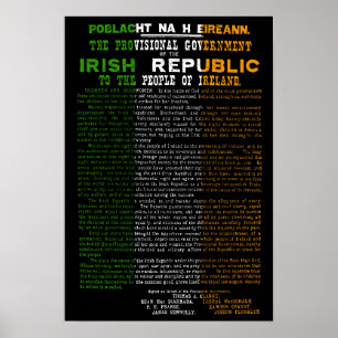 Easter Rising Proclamation of the Irish Republic Poster