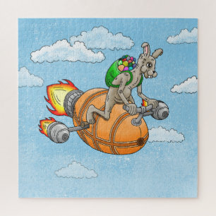 Easter Rocket Bunny Jigsaw Puzzle