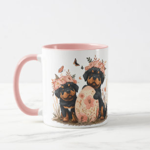 Easter Rottweiler Dogs Mug
