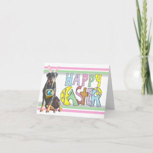 Easter Rottweiler Holiday Card