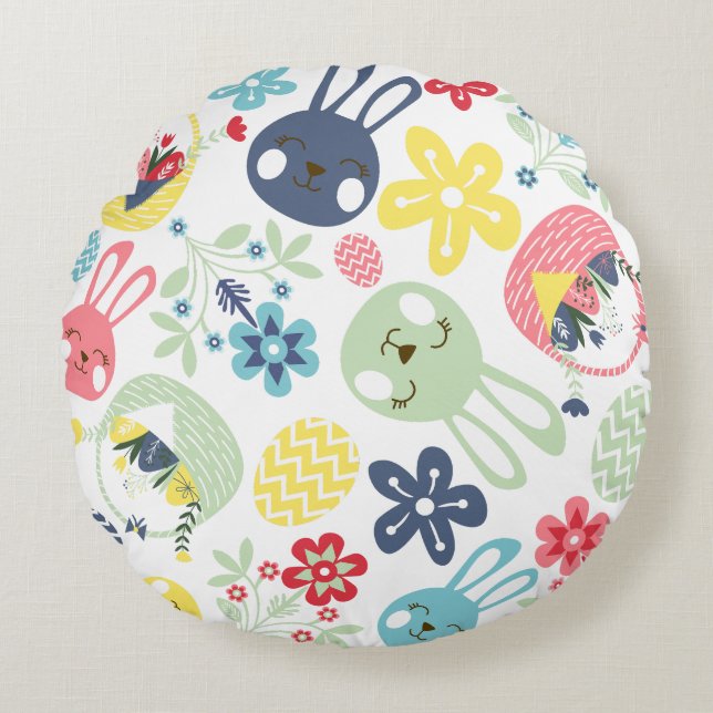 Easter  round cushion (Front)