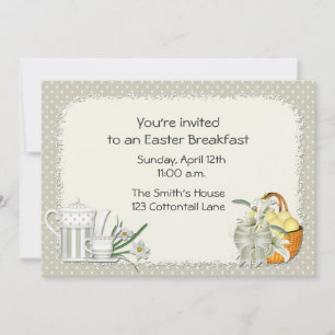 Easter Sage Green Invitation