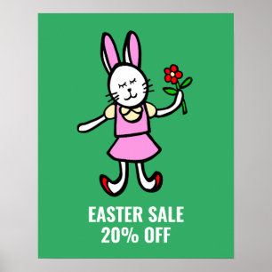 Easter Sale Sign,  Customise Your Text Retail Poster