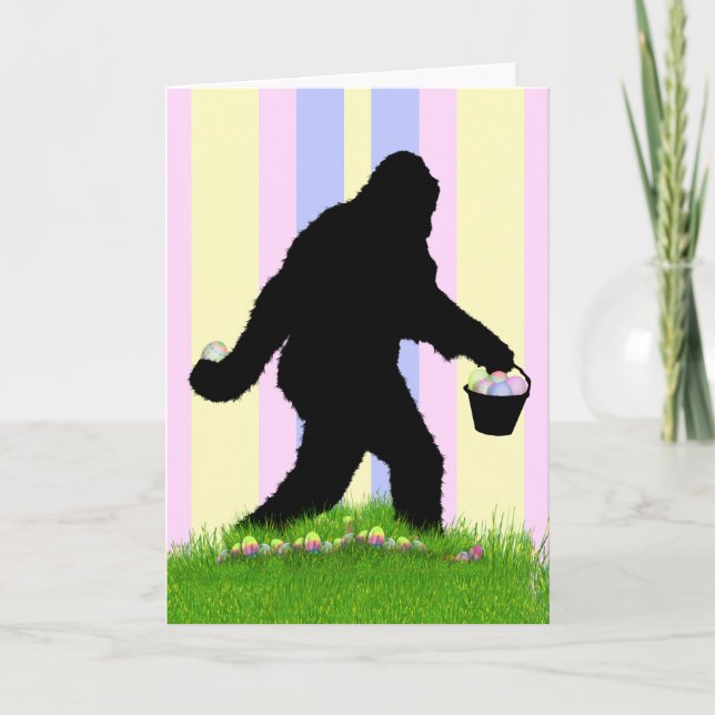 Easter Sasquatch Holiday Card (Front)