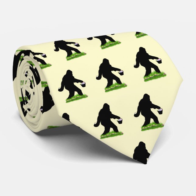 Easter Sasquatch Tie (Rolled)