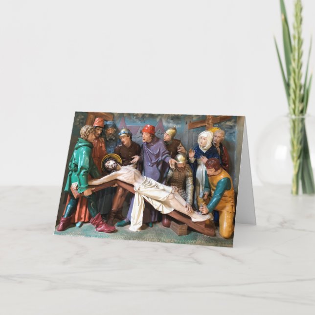 Easter Scene of Crucifiction. Card (Front)
