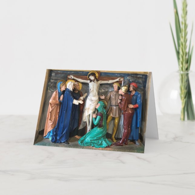 Easter Scene of Crucifiction. Card (Front)
