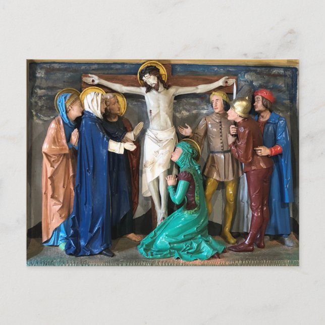 Easter Scene of Crucifiction. Postcard (Front)