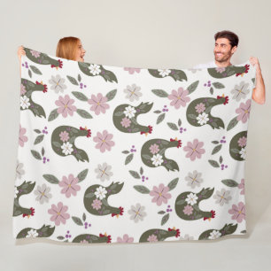Easter seamless pattern with chicken. fleece blanket
