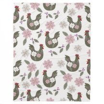 Easter seamless pattern with chicken.
