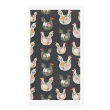 Easter seamless pattern with chicken.