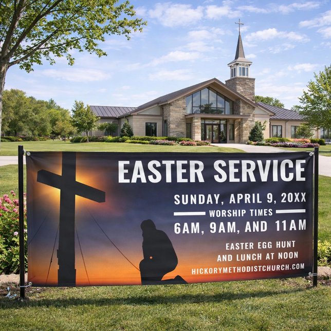 Easter Service Time Banner for Churches (Creator Uploaded)