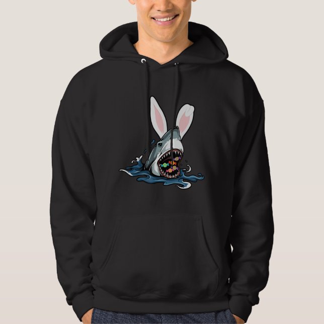 Easter Shark For Boys Girls Kids Children Hoodie (Front)