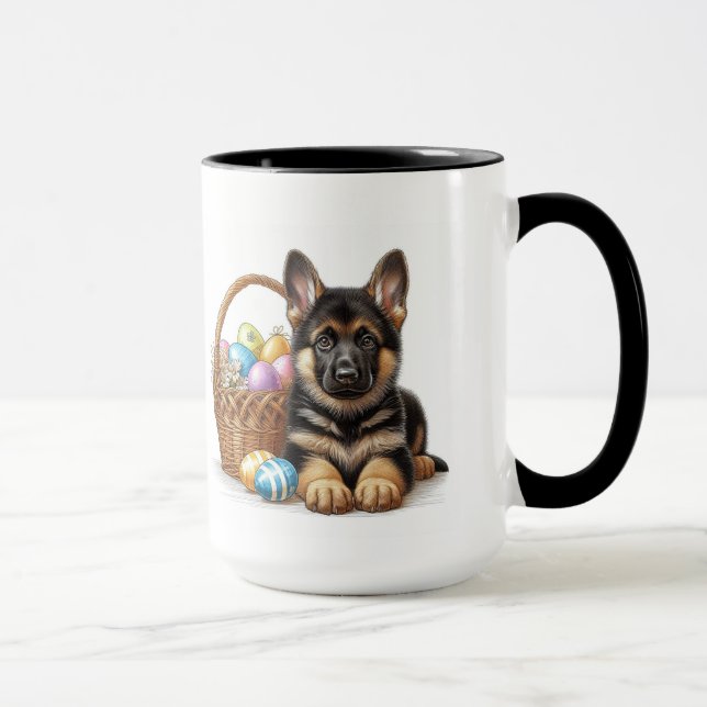 Easter Shepherd Pup Mug (Right)