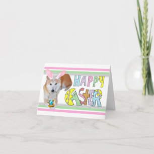 Easter Shiba Inu Holiday Card