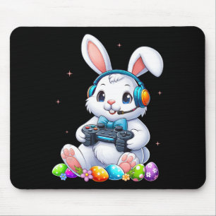 Easter Shirts Bunny Egg Funny Boys Girls Kids Game Mouse Mat