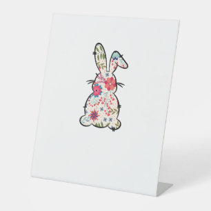 Easter Shirts for Women Spring Flowers Pattern Eas Pedestal Sign