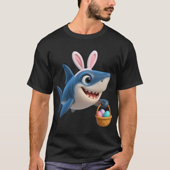 Easter Shortfin Mako Shark T-Shirt (Front)