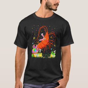 Easter Shrimp Fish Bunny Egg Hunting Shrimp Easter T-Shirt